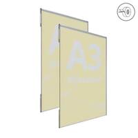 Insert transparent tip C A3, cu bandă dublu adezivă transparentă, JJ DISPLAYS, 297x420mm, Portret, 2buc/set.