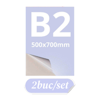 PRINT Autocolant mat B2 (500x700mm), 2buc/pachet, JJ DISPLAYS