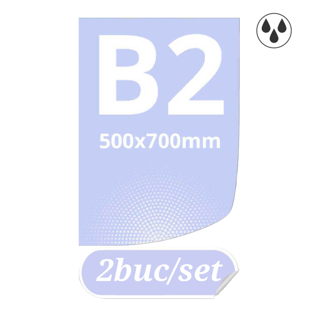 ​PRINT PP Banner mat B2 (500x700mm), 2buc/pachet, JJ DISPLAYS