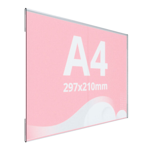 Insert tip C A4, JJ DISPLAYS, 210 x 297 mm, Landscape, 2buc/set.