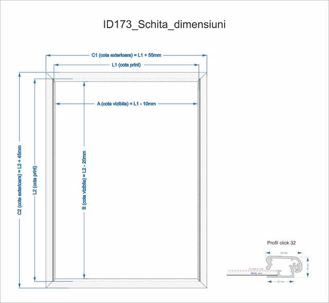 Casetă Luminoasă Ultra Slim, A0 - 841x1189mm, LED