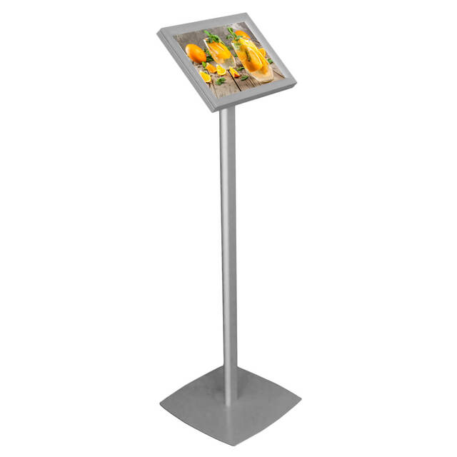 Stand Publicitar cu Casetă Luminoasă inclinată (fixă), format A3 (297x420mm) cu leduri.