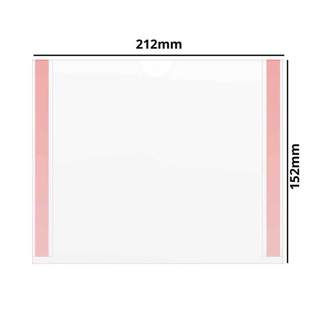 Insert tip plic, transparent A5 (148x210mm), Landscape, JJ DISPLAYS