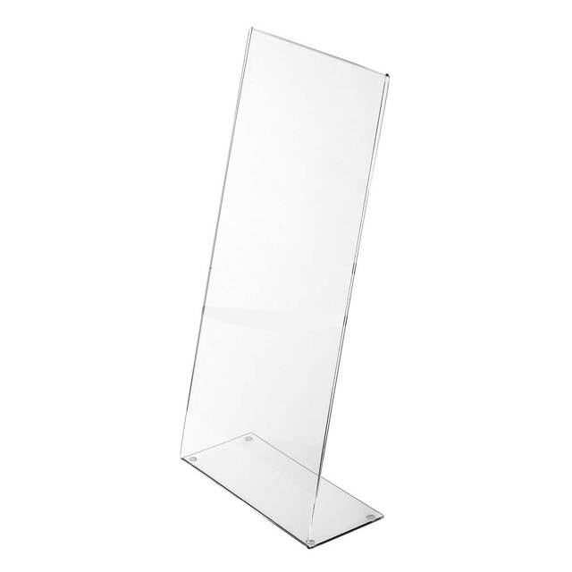 Suport meniu din plexiglas, tip L, format 100x210 mm, 3buc/set