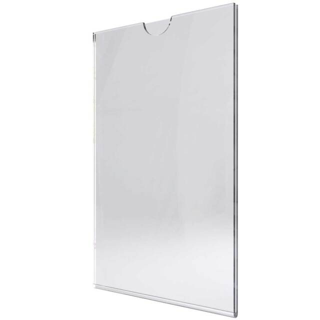 Insert tip U, din plexiglas transparent A4 (210 x 297 mm), Portrait, JJ DISPLAYS