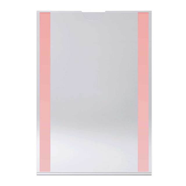 Insert tip U, din plexiglas transparent A4 (210 x 297 mm), Portrait, JJ DISPLAYS