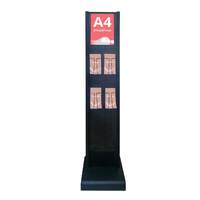 Stand expunere broșuri din metal 1/3 A4, JJ DISPLAYS, 1/3 A4 99 x 210 mm, Landscape