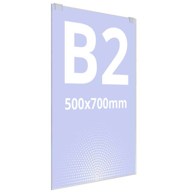 Acrylic Poster Support B2 - 500 x 700 mm Portrait JJ DISPLAYS