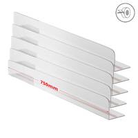 Separator rafturi Tip L, format 750x50x50(h)mm, 5buc/set, JJ DISPLAYS