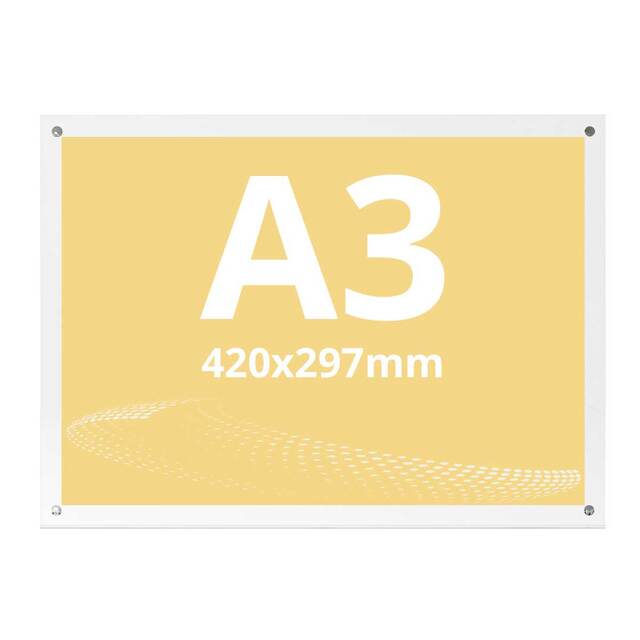 Acrylic Poster Frame A3 (297 x 420 mm), JJ DISPLAYS