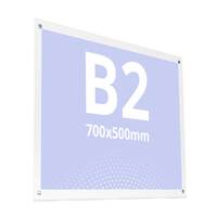 Acrylic Poster Frame B2- 500 x 700 mm, JJ DISPLAYS