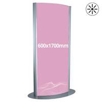 Totem luminos cu tub fluorescent, format print (600X1700mm)