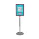 Stand reglabil telescopic (320-620mm), cu rama plastic roșie, format A4 (210x297mm)