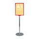 Stand reglabil telescopic (320-620mm), cu rama plastic roșie, format A3 (297x420mm)