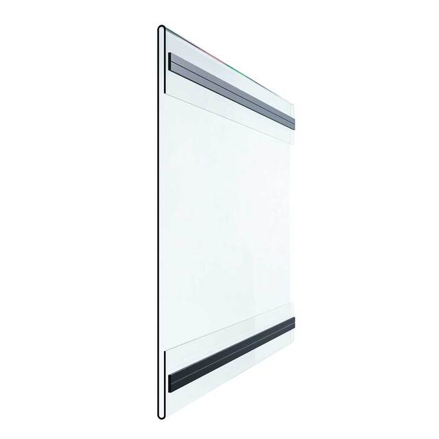 Insert transparent tip C cu bandă magnetica, format A3 (297x420mm), Landscape, 2buc/set, JJ DISPLAYS