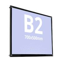 Acrylic Poster Frame B2 (500 x 700 mm), Negru, JJ DISPLAYS