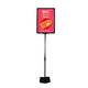 Stand reglabil telescopic (320-620mm), cu rama plastic neagră, format A3 (297x420mm)