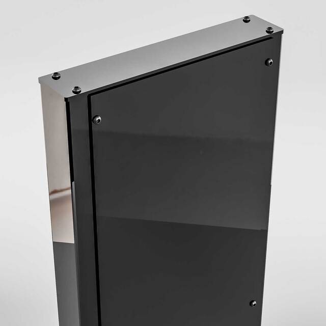 Showroom Display PREMIUM pentru  tableta 10 inch, tip totem, negru, format 330x330x1200(H)mm.