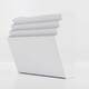 Suport de perete pentru broșuri, alb, cu 4 buzunare format A4( 210x297mm), landscape.