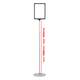  Stand reglabil telescopic (1050-1900 mm), cu rama plastic, A3(297x420mm), Negru