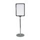  Stand reglabil telescopic (1050-1900 mm), cu rama plastic, A3(297x420mm), Negru