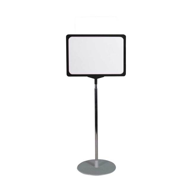  Stand reglabil telescopic (1050-1900 mm), cu rama plastic, A3(297x420mm), Negru