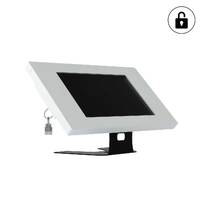 Suport tableta 10inch, pentru birou, securizat cu PUSH button, JJ DISPLAYS, Alb