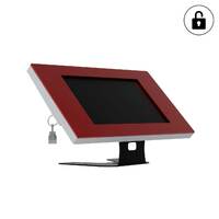 Suport tableta 10inch, pentru birousecurizat cu PUSH button, JJ DISPLAYS, Rosu