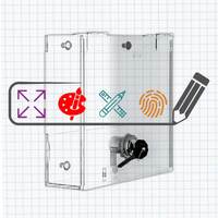 Suport protectie termostat sau intrerupator cu securizare, JJ DISPLAYS, dimensiuni la cerere