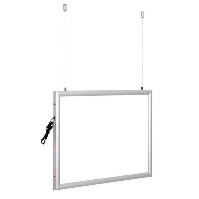 Casetă luminoasă  pentru interior slim cu leduri, dublă față expunere si iluminare,  B1 (700 x 1000 mm), JJ DISPLAYS