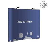 Pop Up , perete magnetic CURB , simpla fata 3 x 3, cu personalizare, JJ DISPLAYS