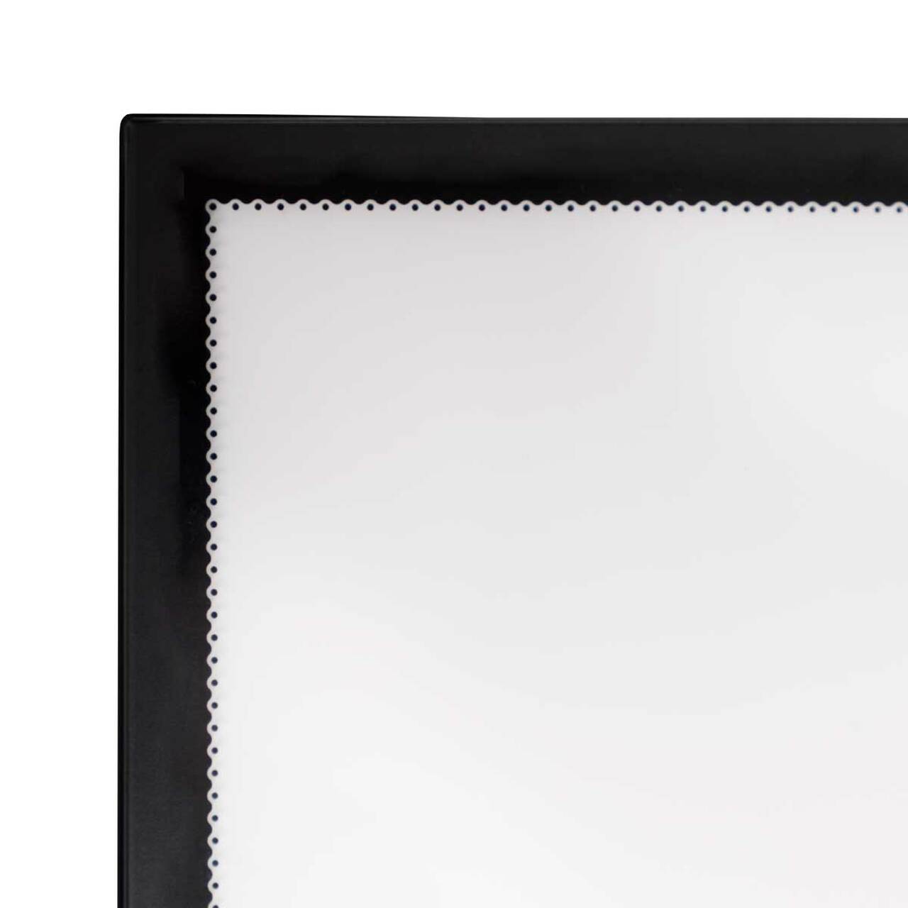 Caseta luminoasa ultra slim SLIDE-IN cu led, pentru interior, simpla fata, neagra, format print A3