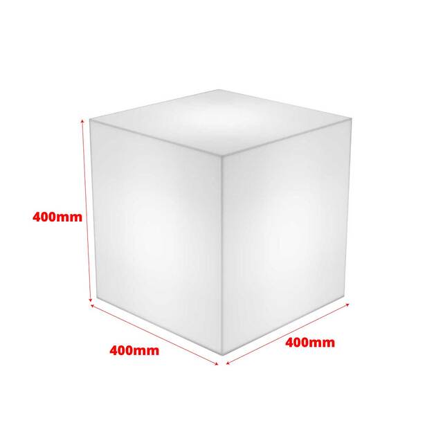 Cub din plexiglas iluminat, dimensiuni la cerere, JJ DISPLAYS