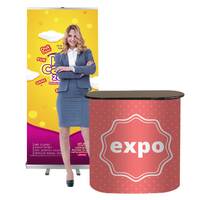 Pachet BASIC, format din roll banner si desk expo, cu personalizare inclusa