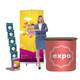 Pachet STANDARD, format din roll banner, desk expo cu personalizare, si stand de brosuri pliabil