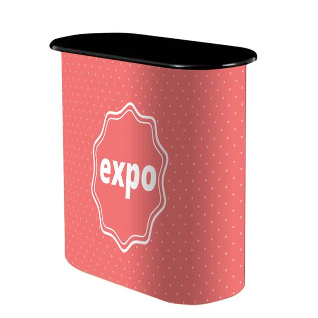 Pachet STANDARD, format din roll banner, desk expo cu personalizare, si stand de brosuri pliabil