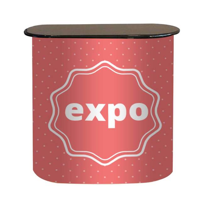 Pachet STANDARD, format din roll banner, desk expo cu personalizare, si stand de brosuri pliabil