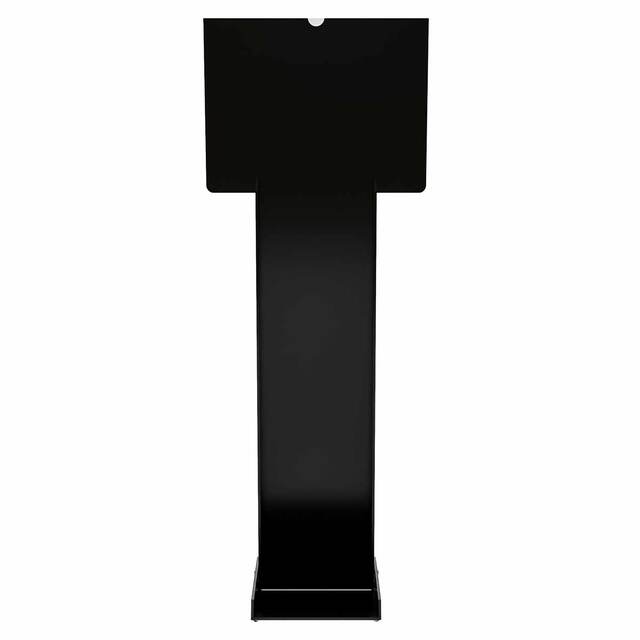 Stand afișaj PREMIUM pentru showroom-uri, negru, dimensiune 420x320x1100(H)mm, cu insert landscape format A3( 210x297mm), JJ DISPLAYS