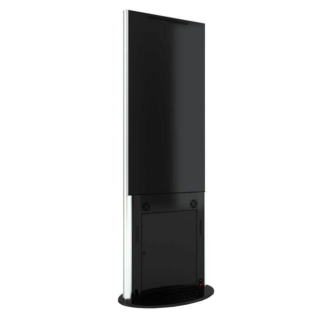 Stand tip totem cu baza mobila, 4k 32 inch, Portrait