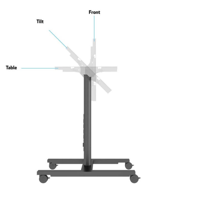 Stand mobil tip masa cu Display interactiv LED 43inch 4K