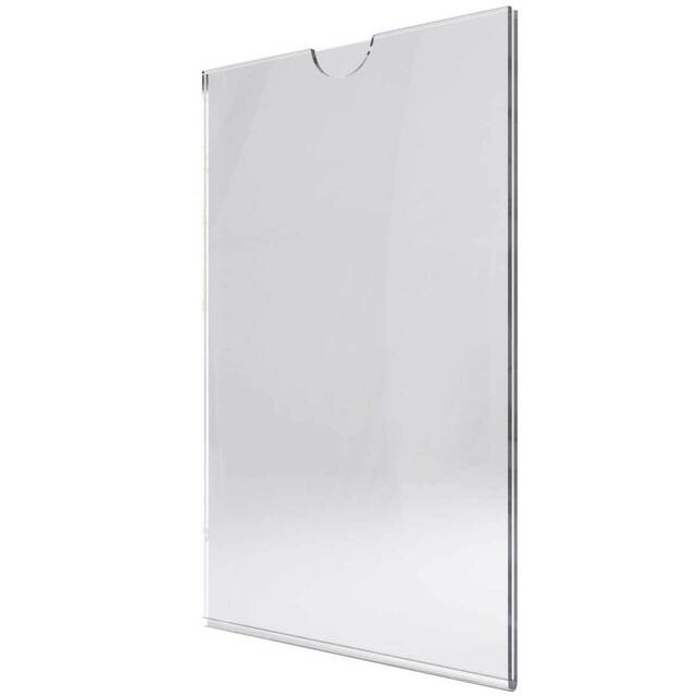 Insert tip U, din plexiglas transparent A4 (210 x 297mm), Portrait, 4buc/set, JJ DISPLAYS