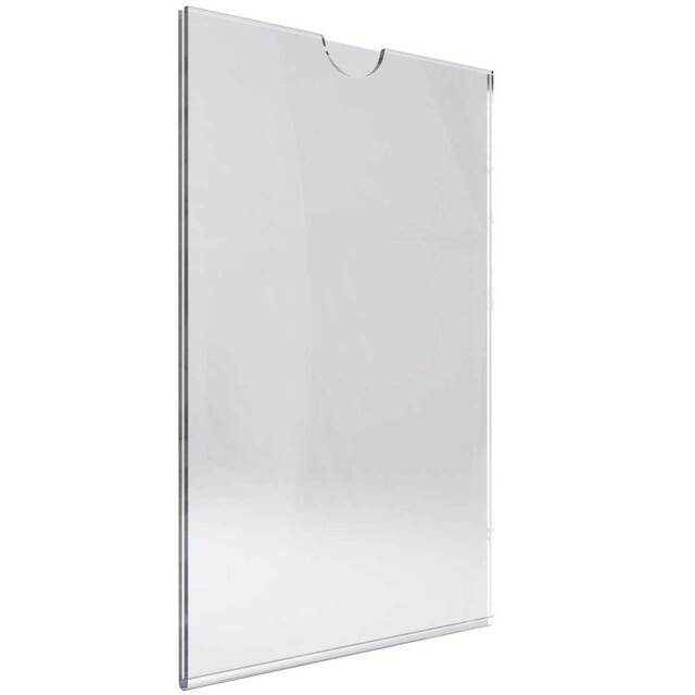 Insert tip U, din plexiglas transparent A4 (210 x 297mm), Portrait, 3buc/set, JJ DISPLAYS