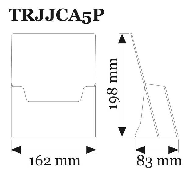 Suport pentru pliante, format A5 (148x210mm), 6buc/set