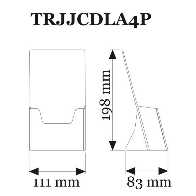 Suport pentru pliante 1/3 A4, 8buc/set