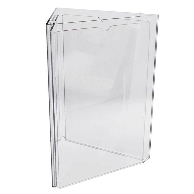 Suport meniu cu trei fețe, format A5(148x210mm), Portrait, 2buc/set, JJ DISPLAYS