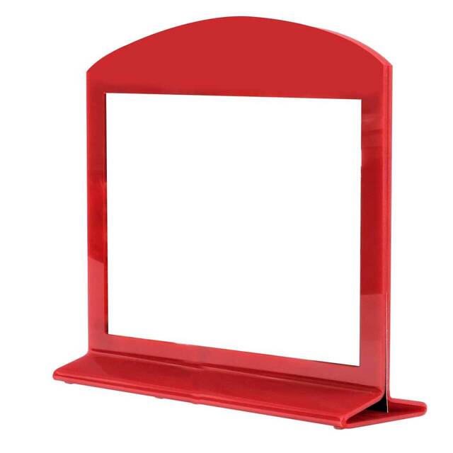 Display Menu Holder din plexiglas roșu A5 (148 x 210 mm), Landscape, 4buc/set JJ DISPLAYS