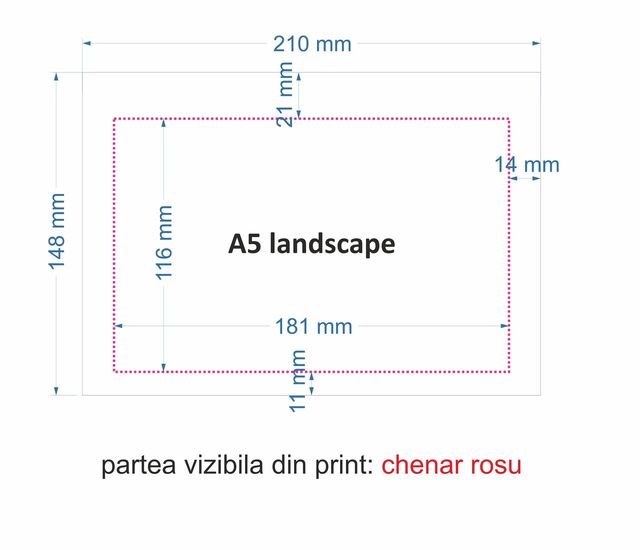 Display Menu Holder din plexiglas roșu A5 (148 x 210 mm), Landscape, 4buc/set JJ DISPLAYS