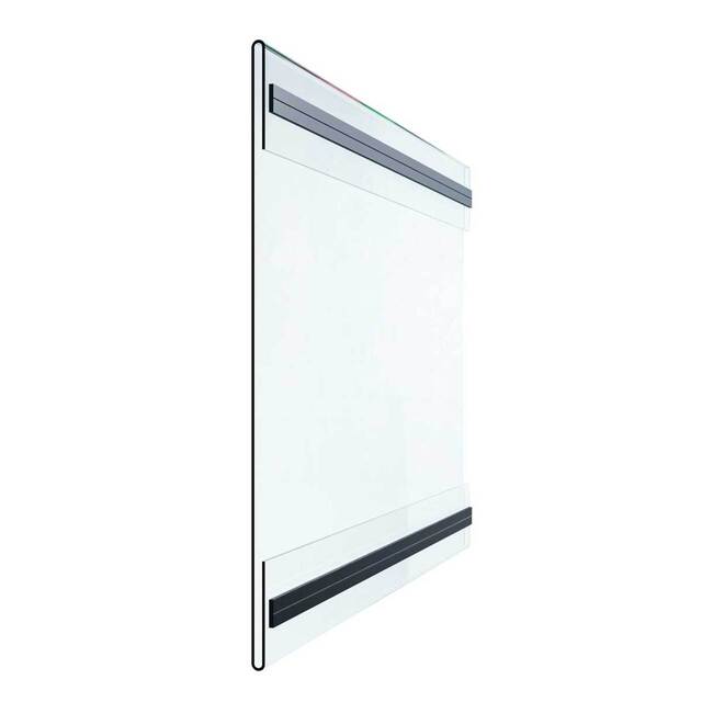 Insert transparent tip C, cu bandă magnetica, A5 (148x210mm), Landscape, 10buc/set, JJ DISPLAYS