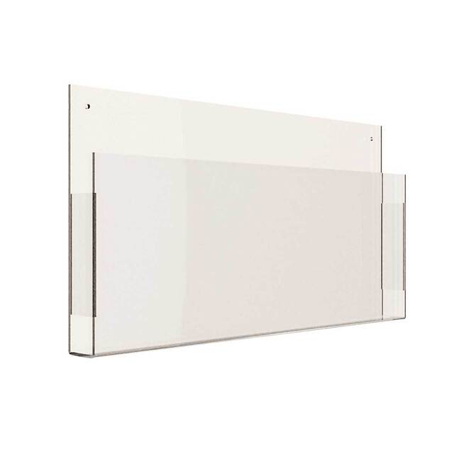 Suport expunere broșuri, expunere perete, format 100x210mm, Landscape, 4buc/set, JJ DISPLAYS