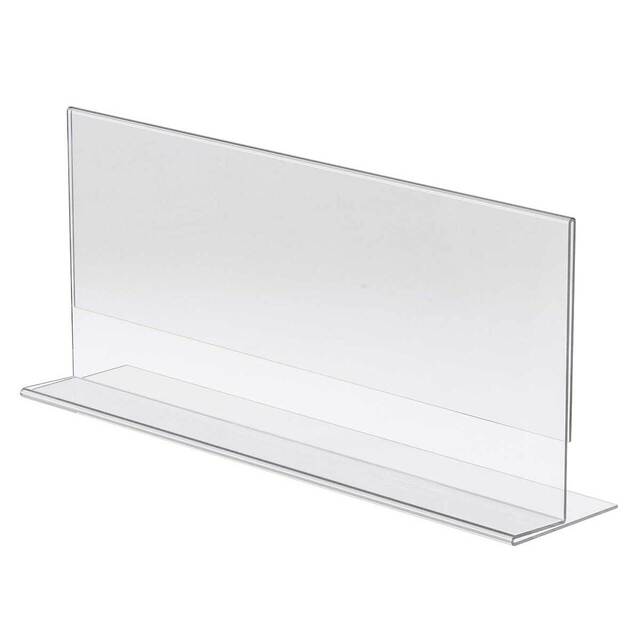 Suport meniu tip T cu bază in formă de S, format 100x210mm, Landscape, 5buc/set, JJ DISPLAYS